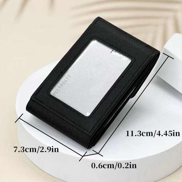 5/20$ Snap Button Small Bi-Fold Wallet/Card Holder - Picture 2 of 7